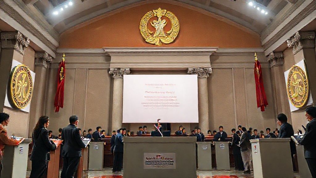 Civic assembly hall and voter participation precinct during How Pauline Hanson One Nation could