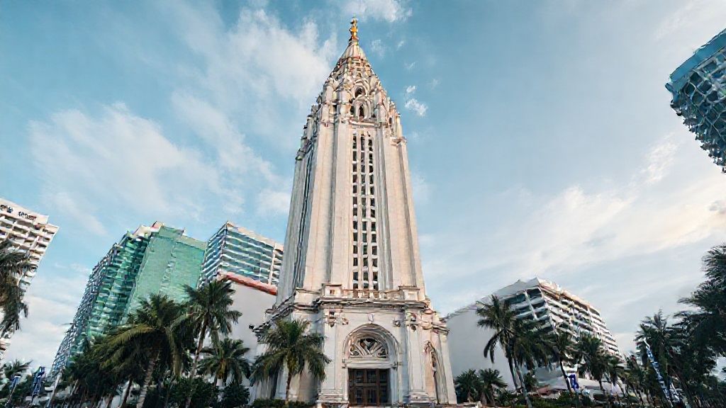 Strategic policy administration office and public governance briefing room addressing Miami Freedom Tower MAGA library squeeze
